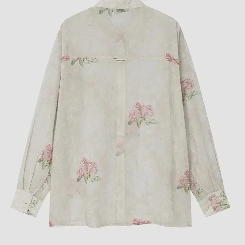 오버듀플레어 [EXCLUSIVE] VINTAGE ROSE CHIFFON SHIRT_ROSE 4