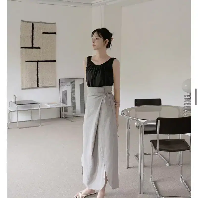 (새상품)아틀리에나인 랩 스커트 2