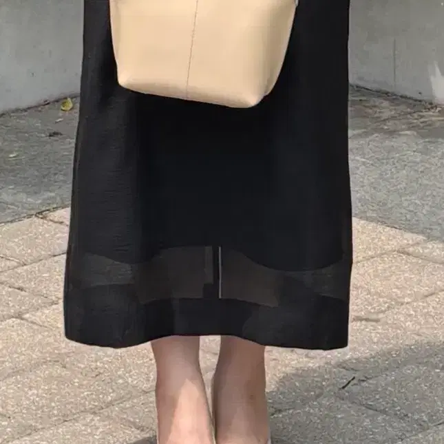 루에브르 H라인 씨스루 스커트 M 4