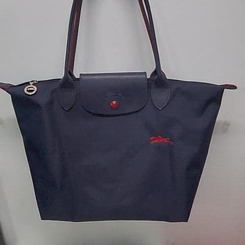 Longchamp 롱샴 르 플리아지 토트백 나론 1899 말 자수 블루 대형 3