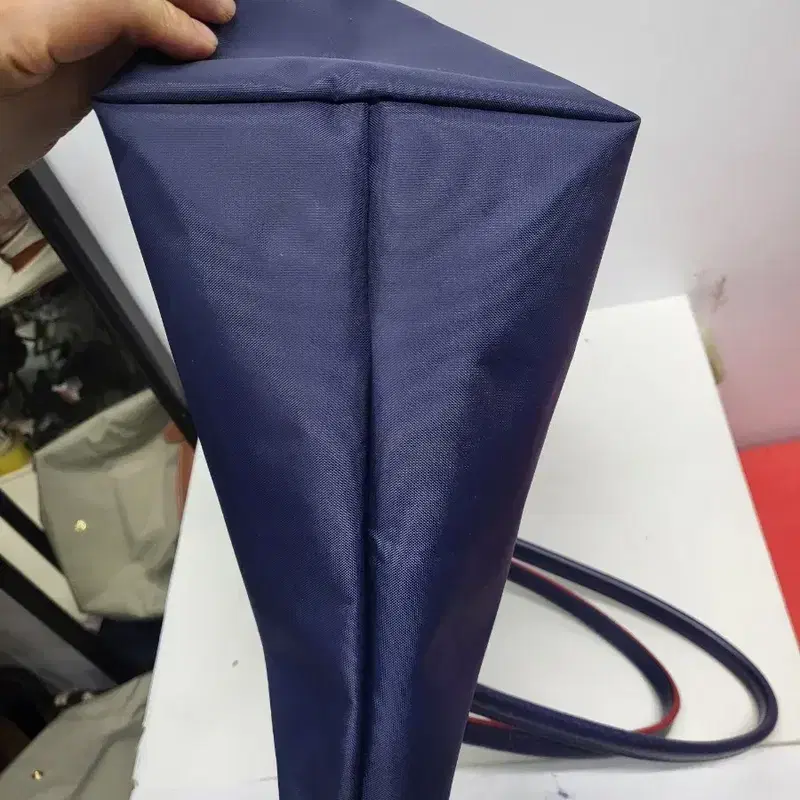 Longchamp 롱샴 르 플리아지 토트백 나론 1899 말 자수 블루 대형 7