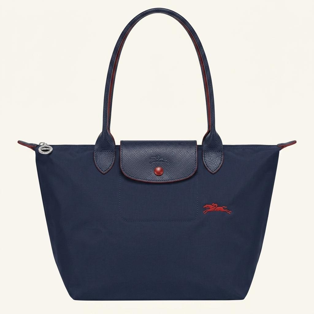 Longchamp 롱샴 르 플리아지 토트백 나론 1899 말 자수 블루 대형 1