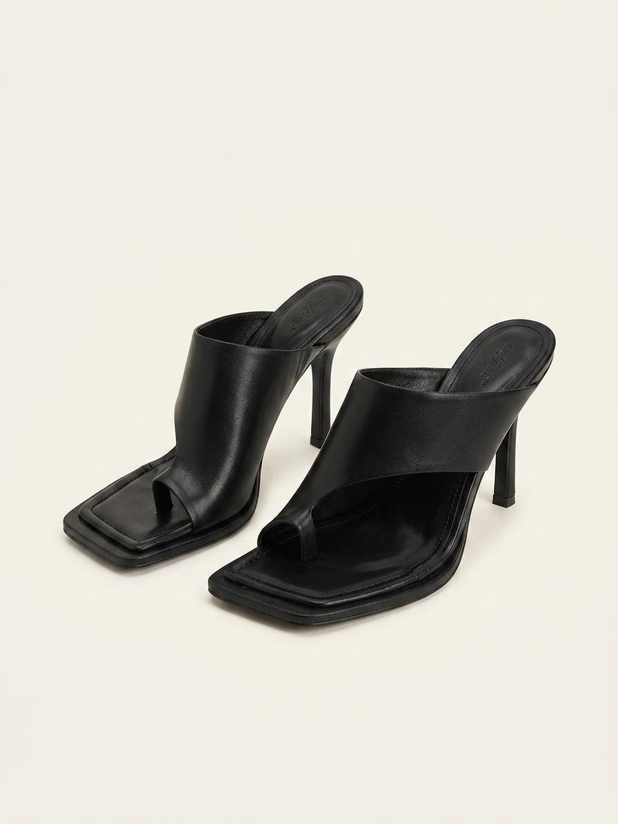 @309 블랙 225-언발 엄지쪼리 8cm 스틸레토-새상품 1