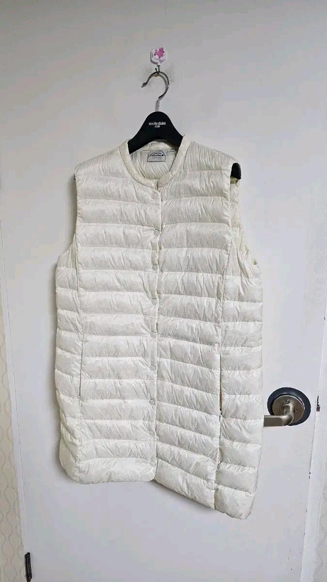 라푸마 거위털패딩 롱조끼 2