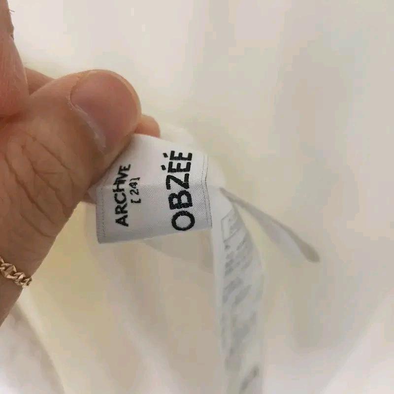 오브제 한섬 린넨혼방 레이스 블라우스S 8