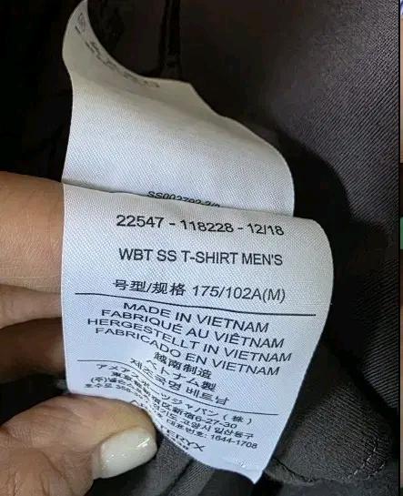 아크테릭스 남성 반팔티M 7