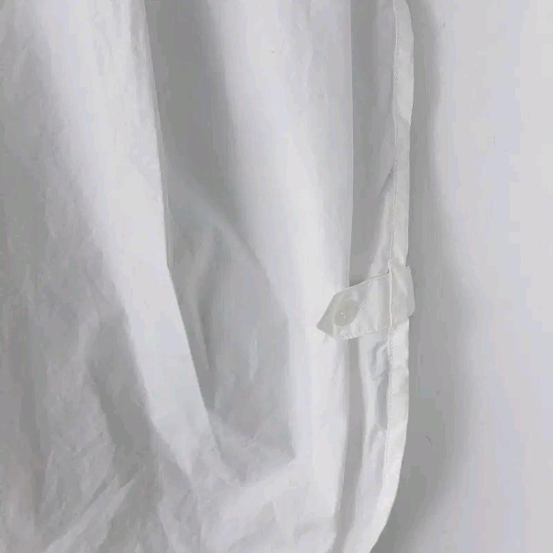 시스템 한섬 배색 민소매 블라우스S 5