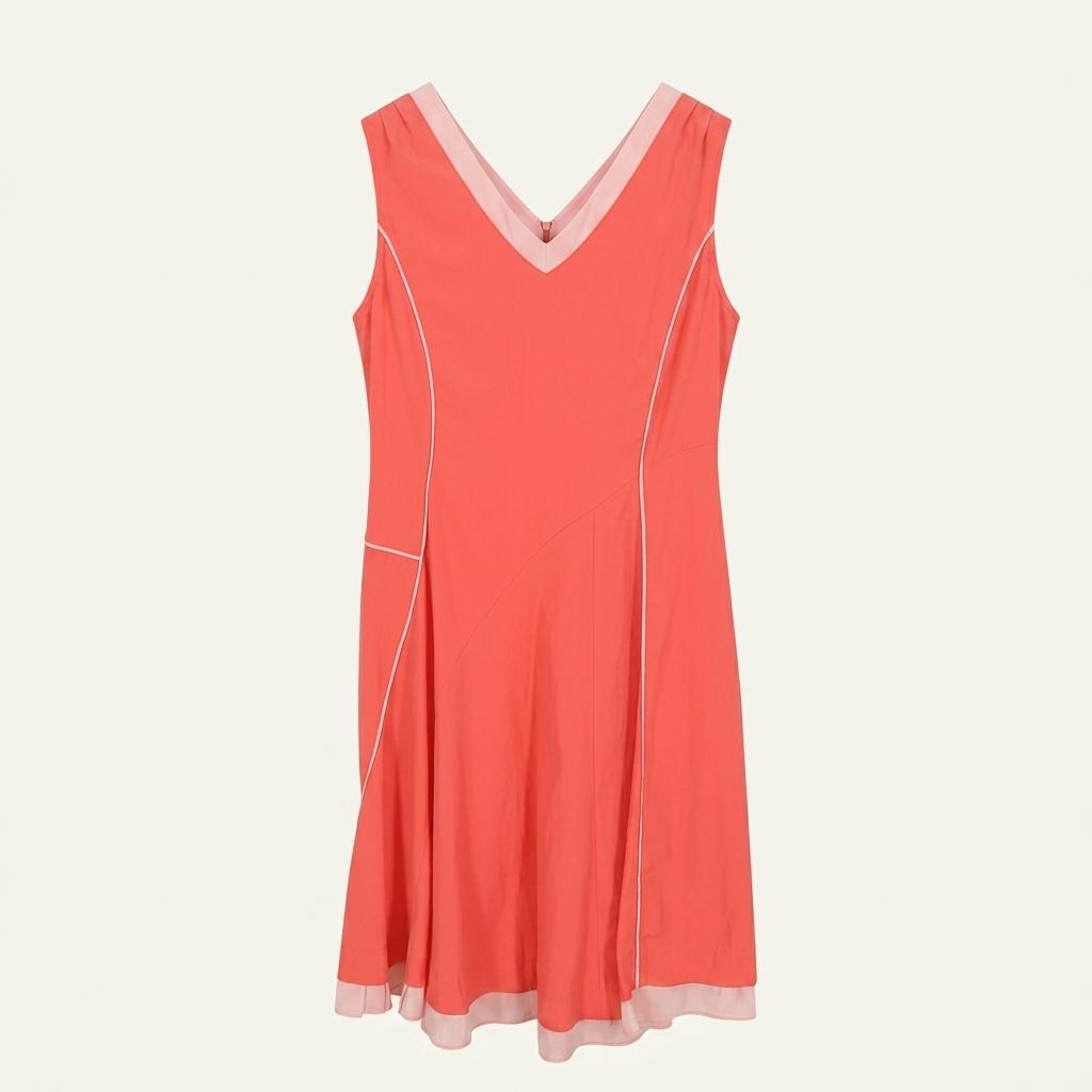 SJSJ 여성 여름 옆지퍼 홑겹 민소매원피스 다홍82 (HU45786) 1
