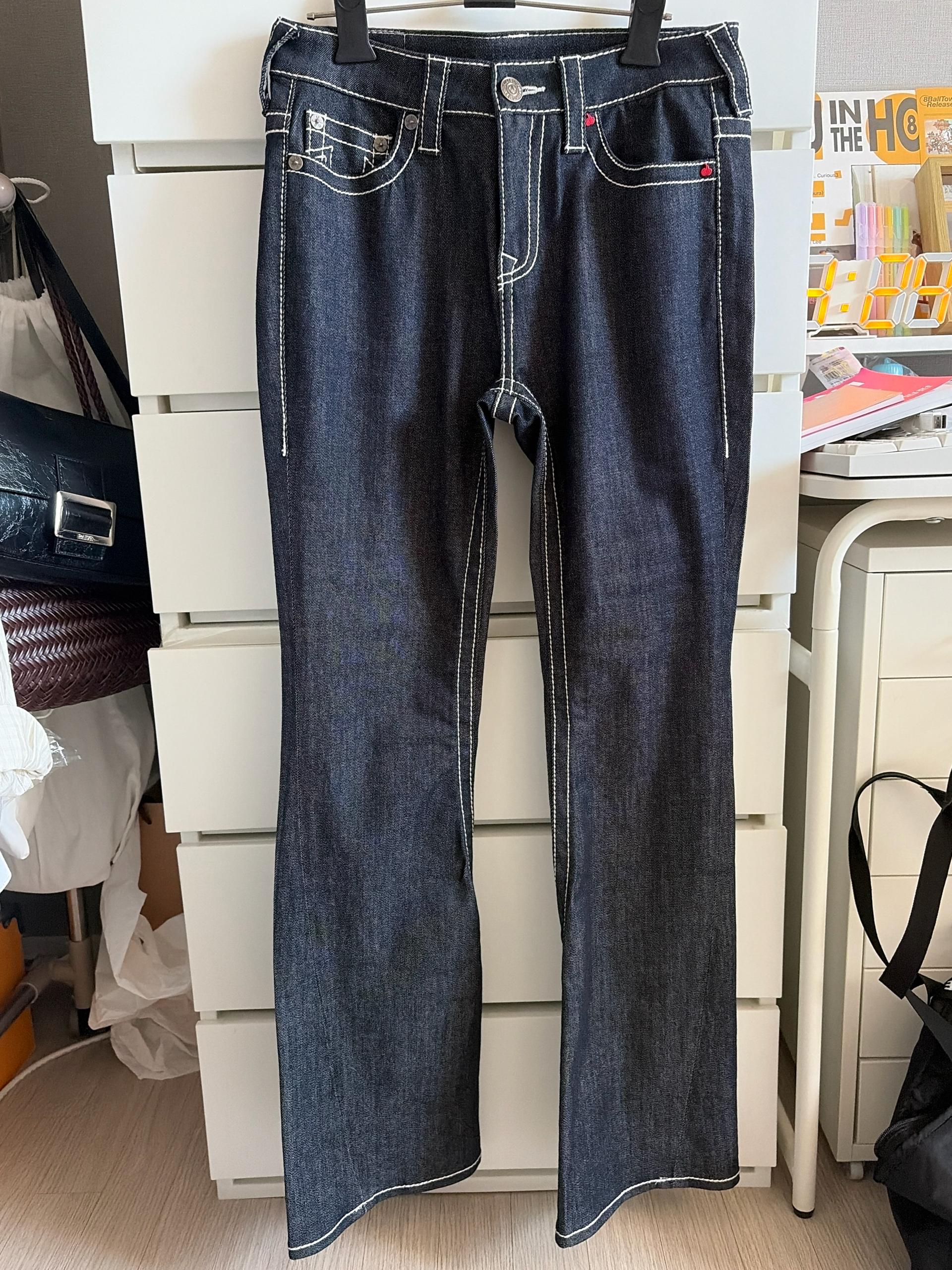 트루릴리전 빅스티치 다크데님 청바지(STITCH POINT BOOTS CUT DENIM) 5