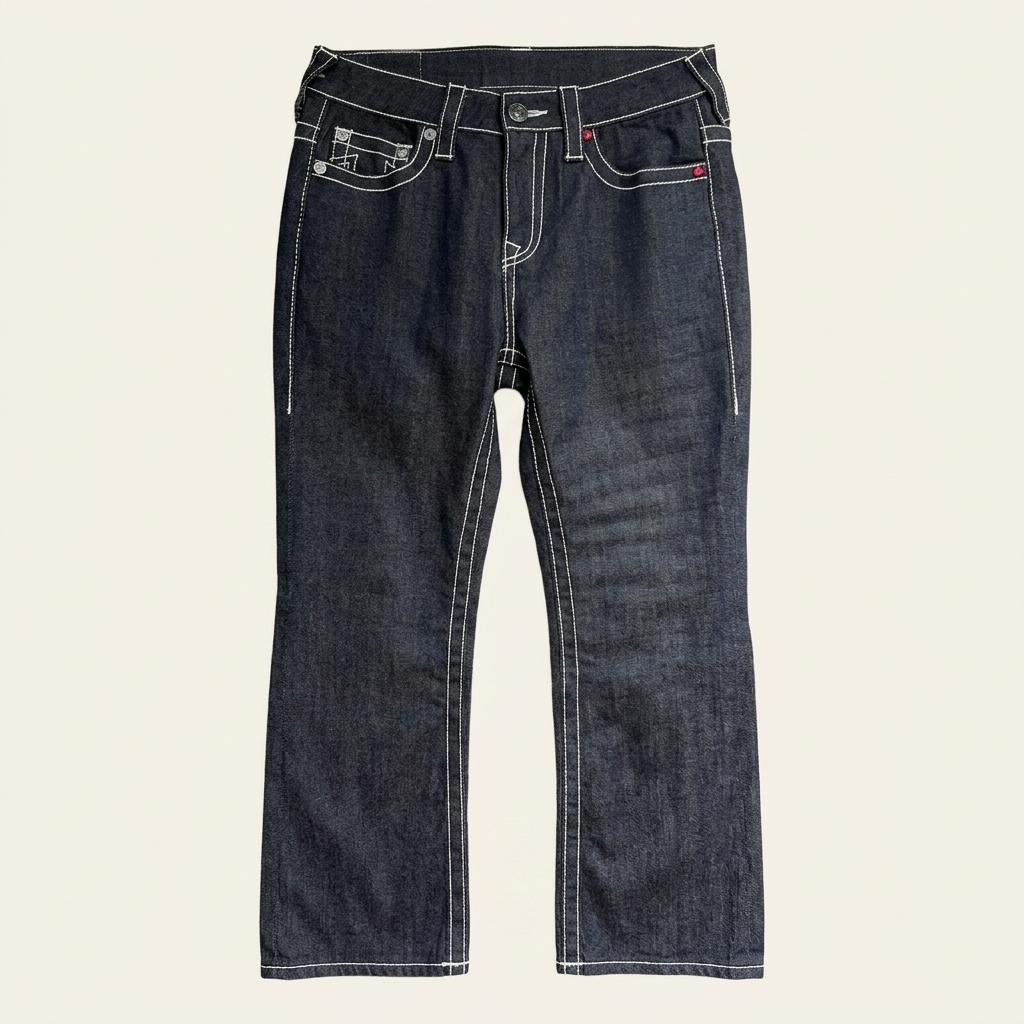 트루릴리전 빅스티치 다크데님 청바지(STITCH POINT BOOTS CUT DENIM) 1