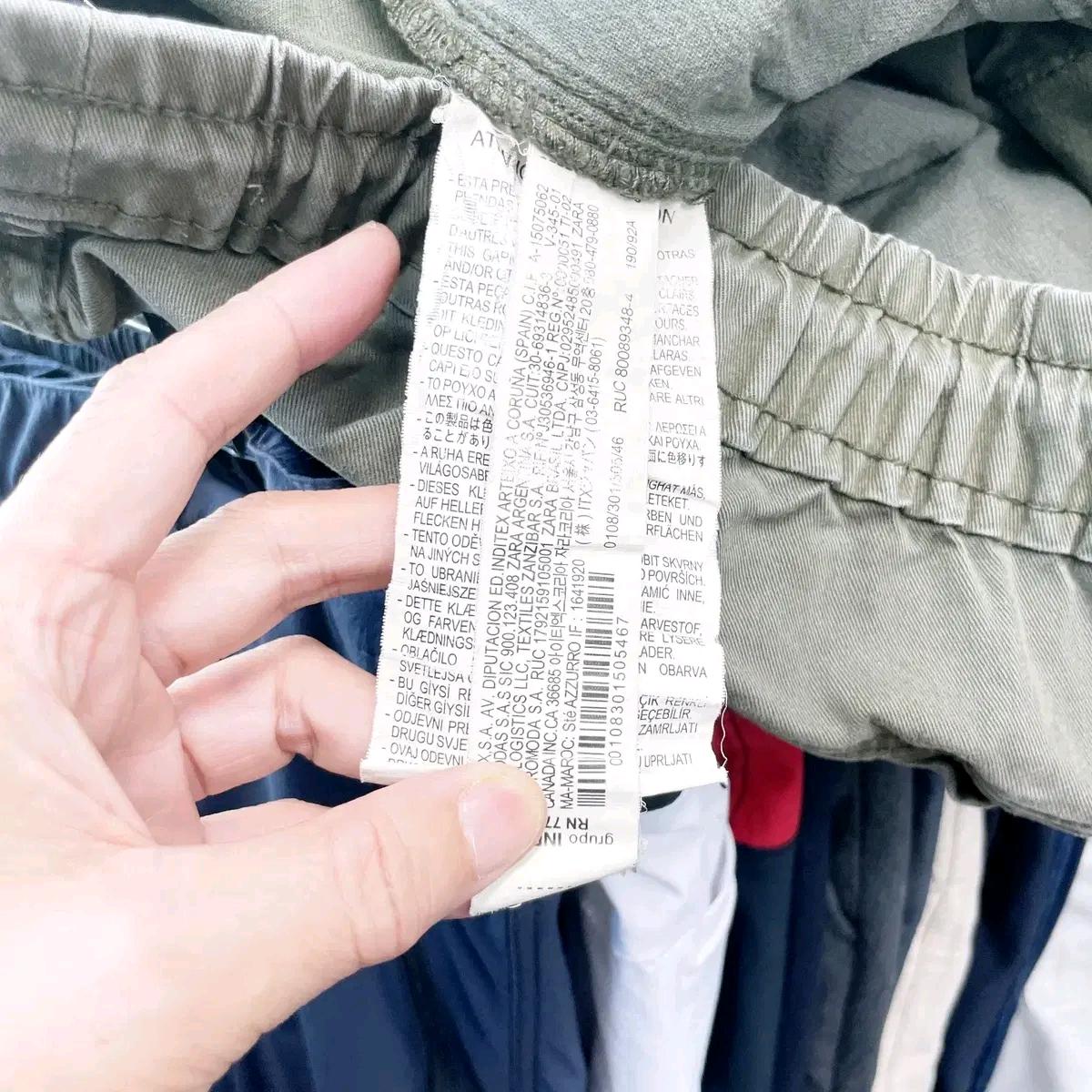 자라 남성밴딩 카고바지 36-37 6