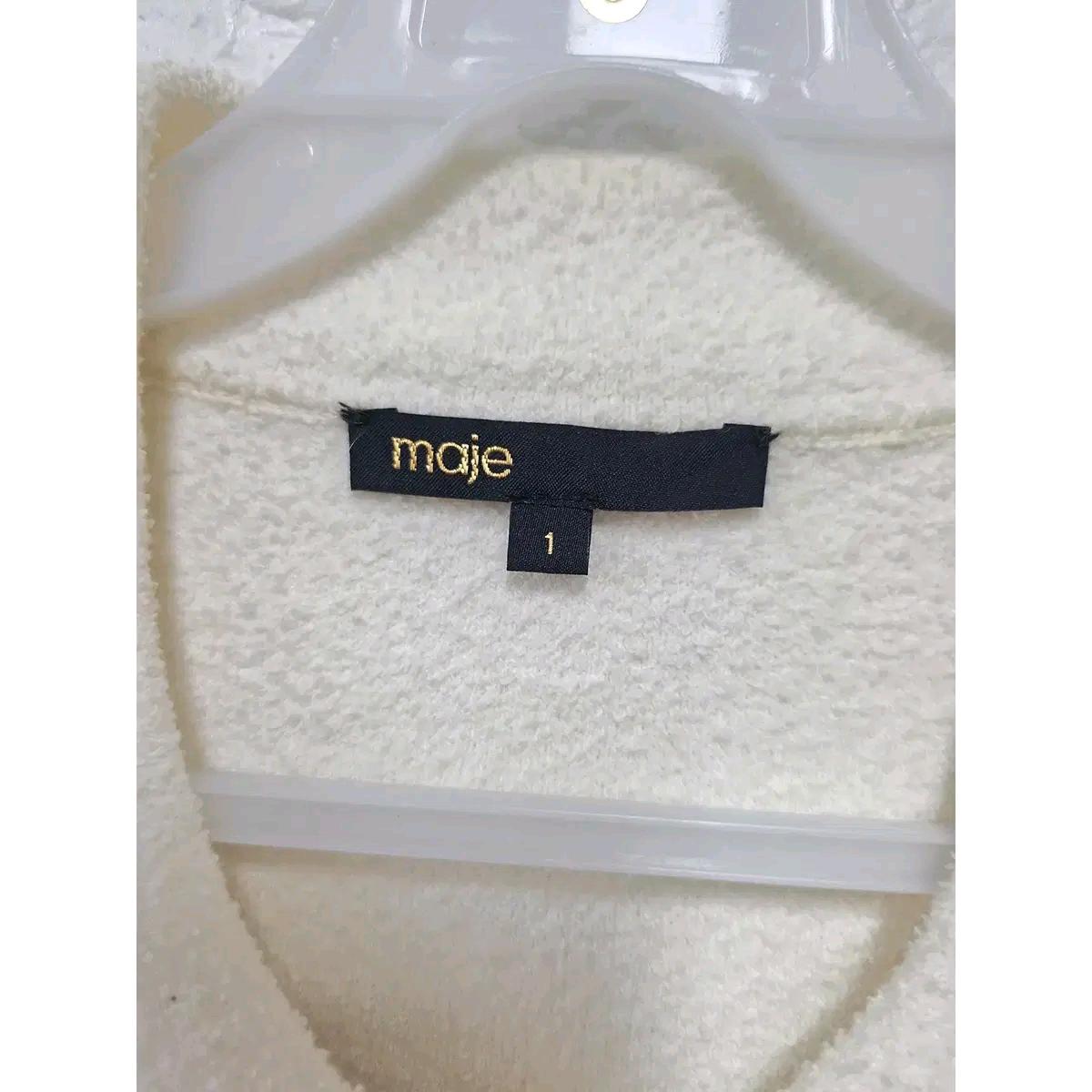 M 마쥬 MAJE 크림색 크롭 자켓 E298 3