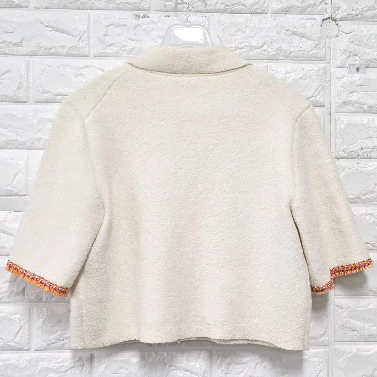 M 마쥬 MAJE 크림색 크롭 자켓 E298 5