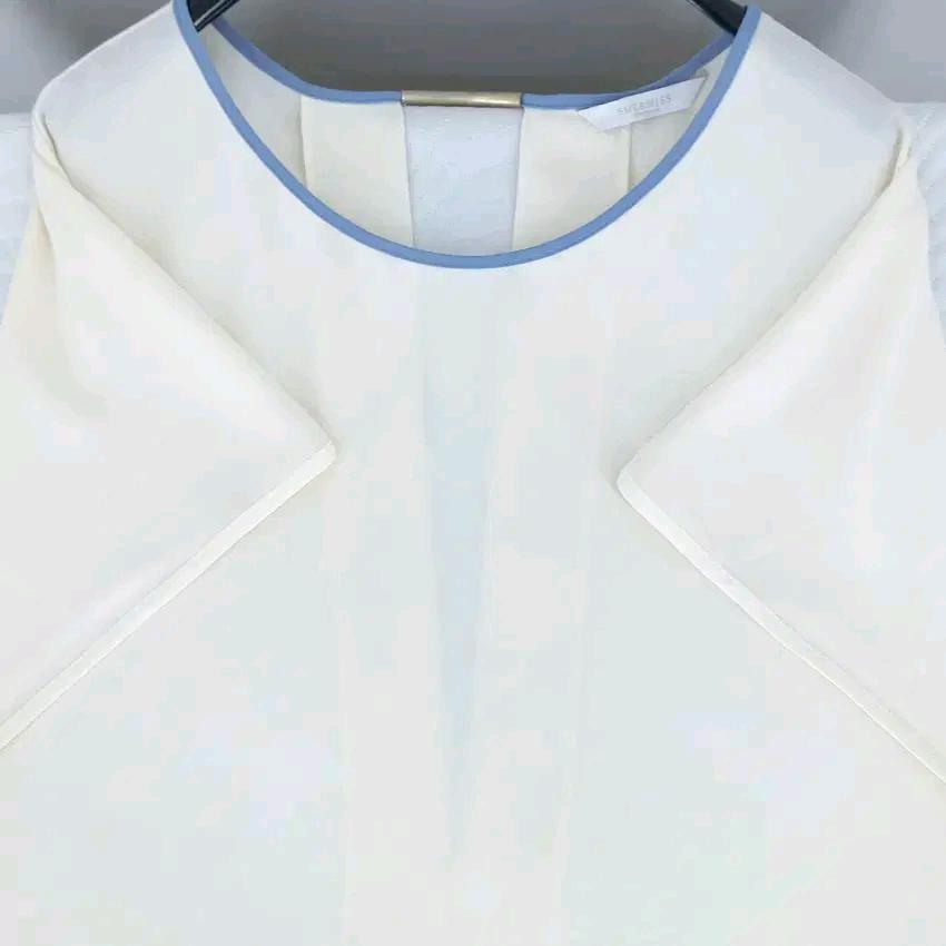 쉬즈미스 여성 여름 뒤트임 반팔블라우스 아이보리66(HU45812) 4