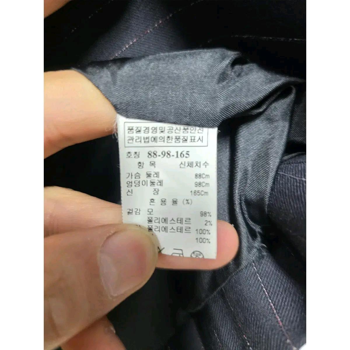 M 한섬 타임 TIME 스트라이프 자켓 C768 4