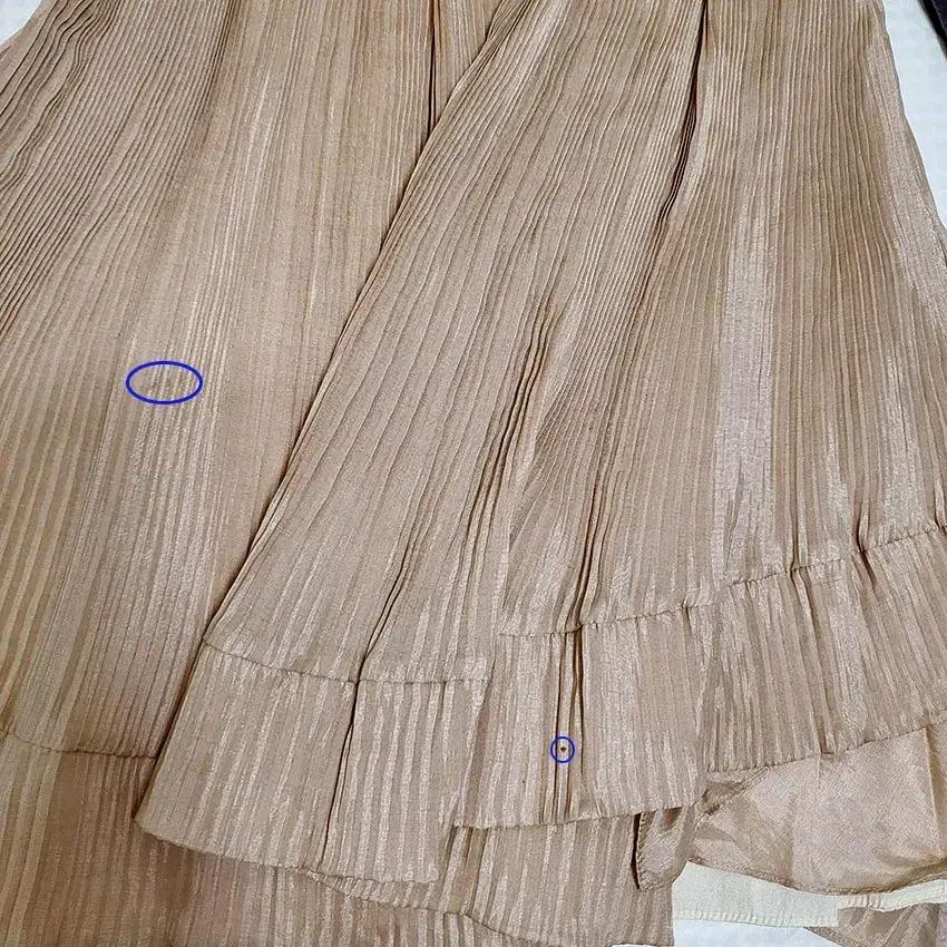 질바이질스튜어트 여 여름 언발 플리츠원피스 베이지 (HU45827) 7