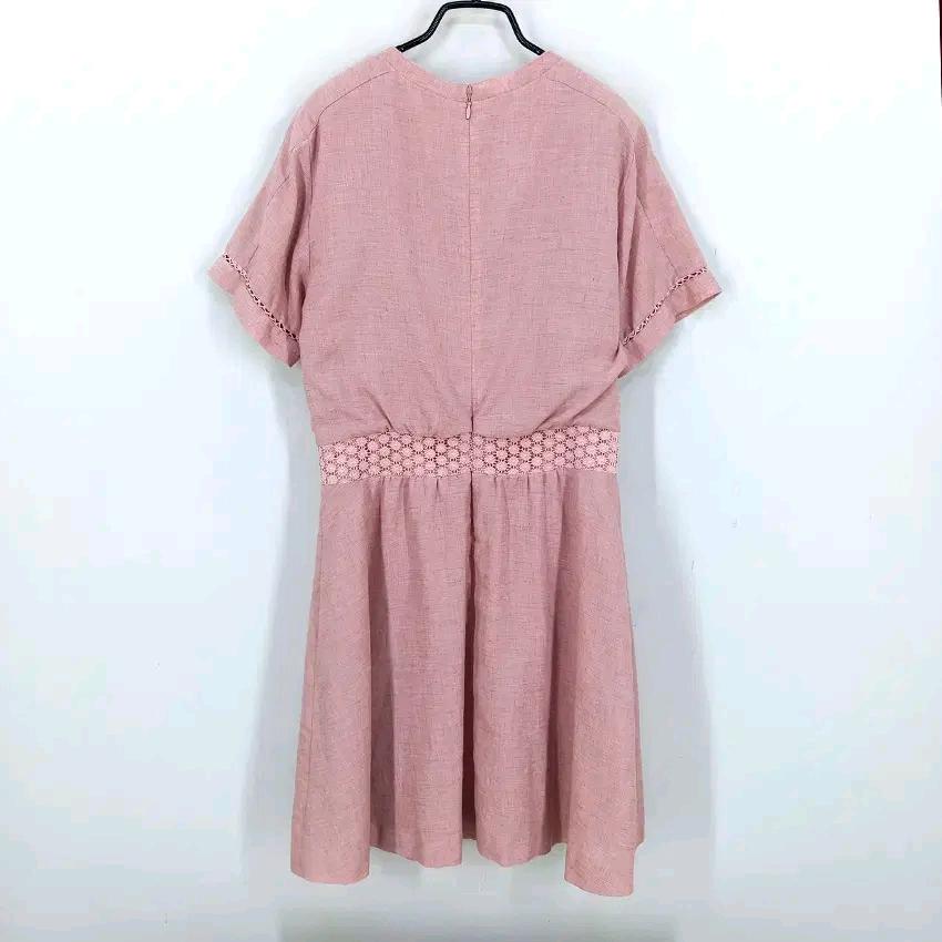 올리브데올리브 여름 펀칭 반팔미니원피스 핑크85 (HU45830) 3