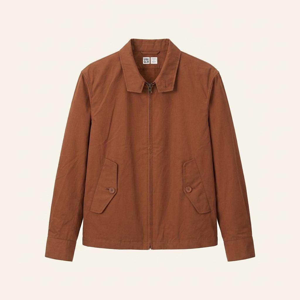 [유니클로 X 르메르] Uniqlo U 해링턴 재킷 브라운 L 1