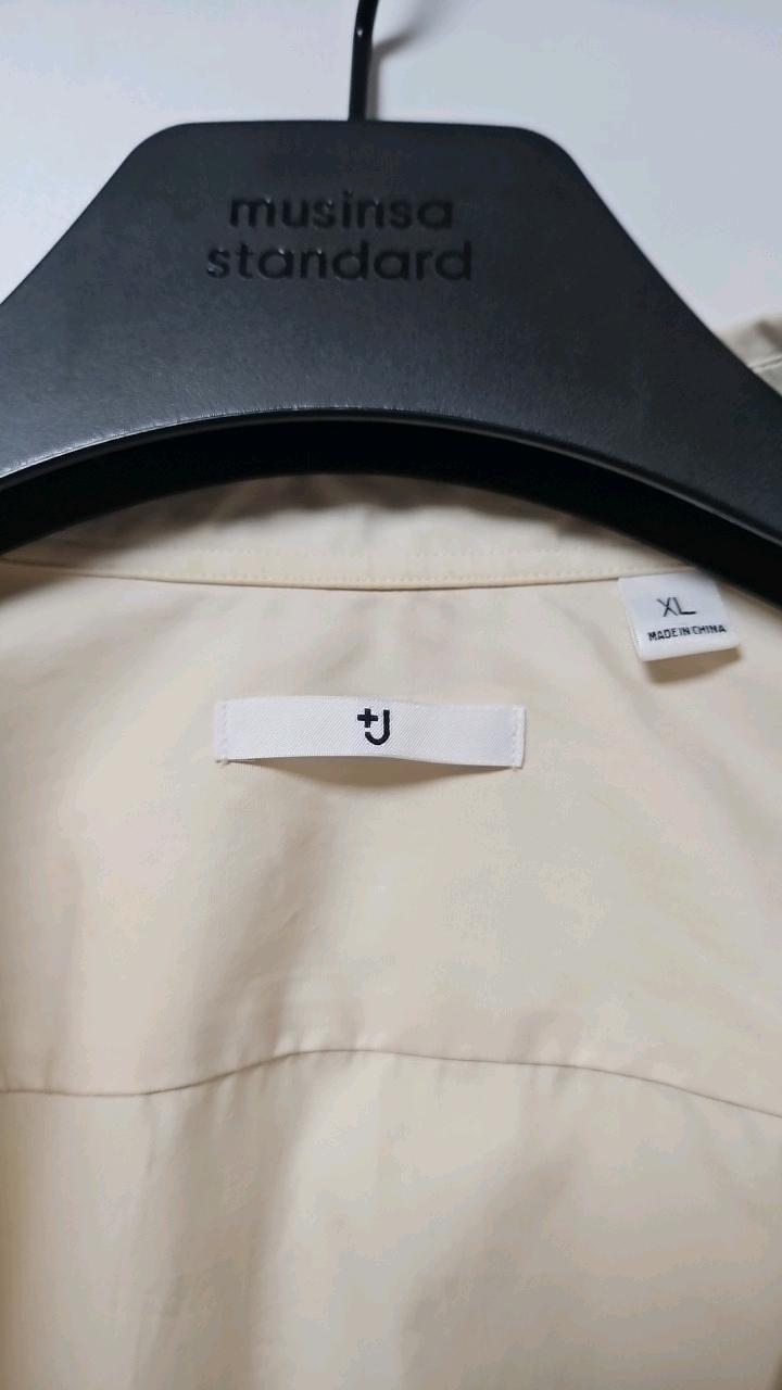 [유니클로 X 질샌더] 유니클로+J 면 100% 롱 셔츠 아이보리(내추럴) XL(여성) 9