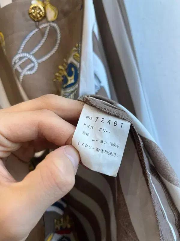 CRESENDO MORE 레이온 금장 리조트 롱셔츠 Made in JAPAN 8