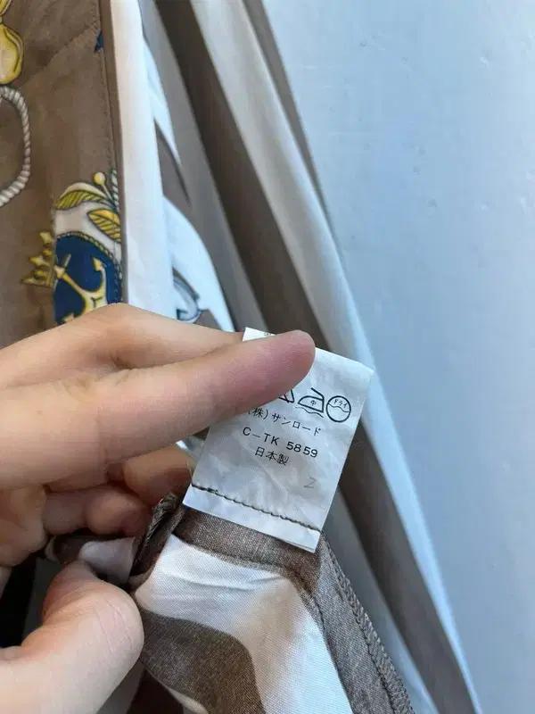 CRESENDO MORE 레이온 금장 리조트 롱셔츠 Made in JAPAN 9