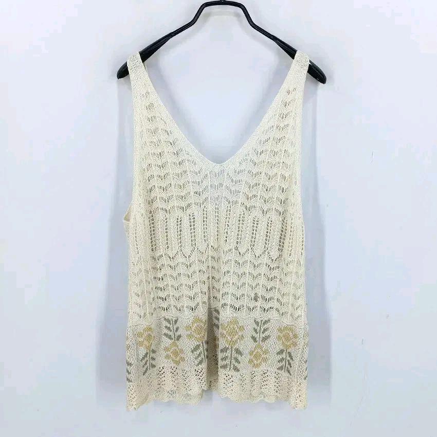 피그먼트 여성 여름 펀칭 니트조끼 베이지F (HU45846) 3