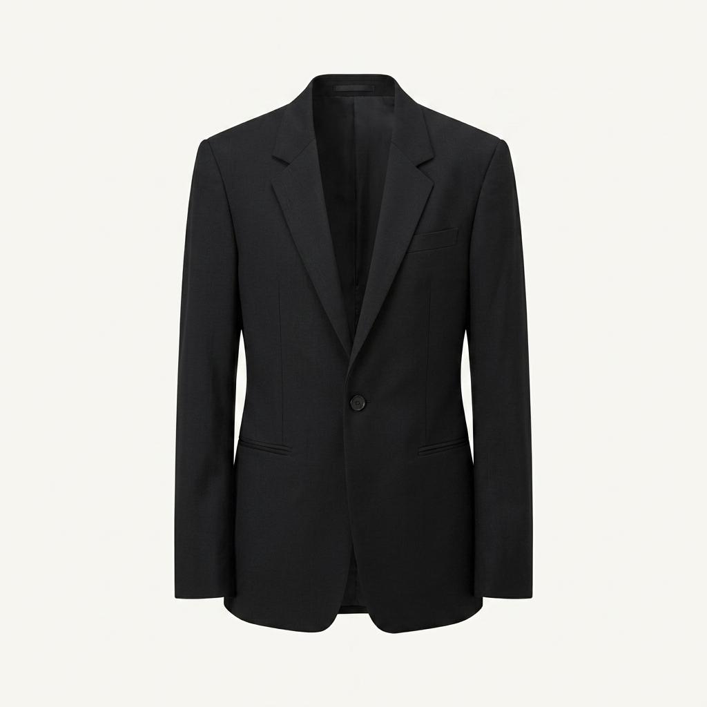 시스템 블랙 싱글 버튼 테일러드 재킷 1