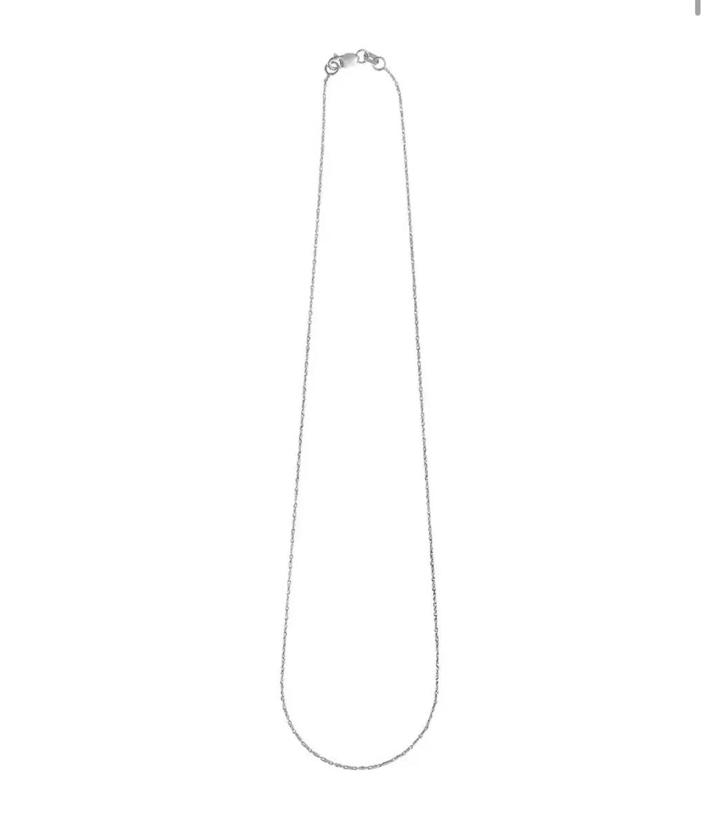 페르테 루메 화이트 골드 14k 목걸이 38cm 새상품 2