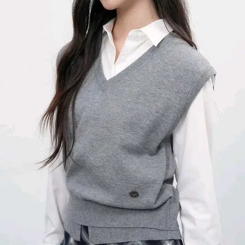 새상품) 제너럴아이디어 더블레이어 니트조끼 6