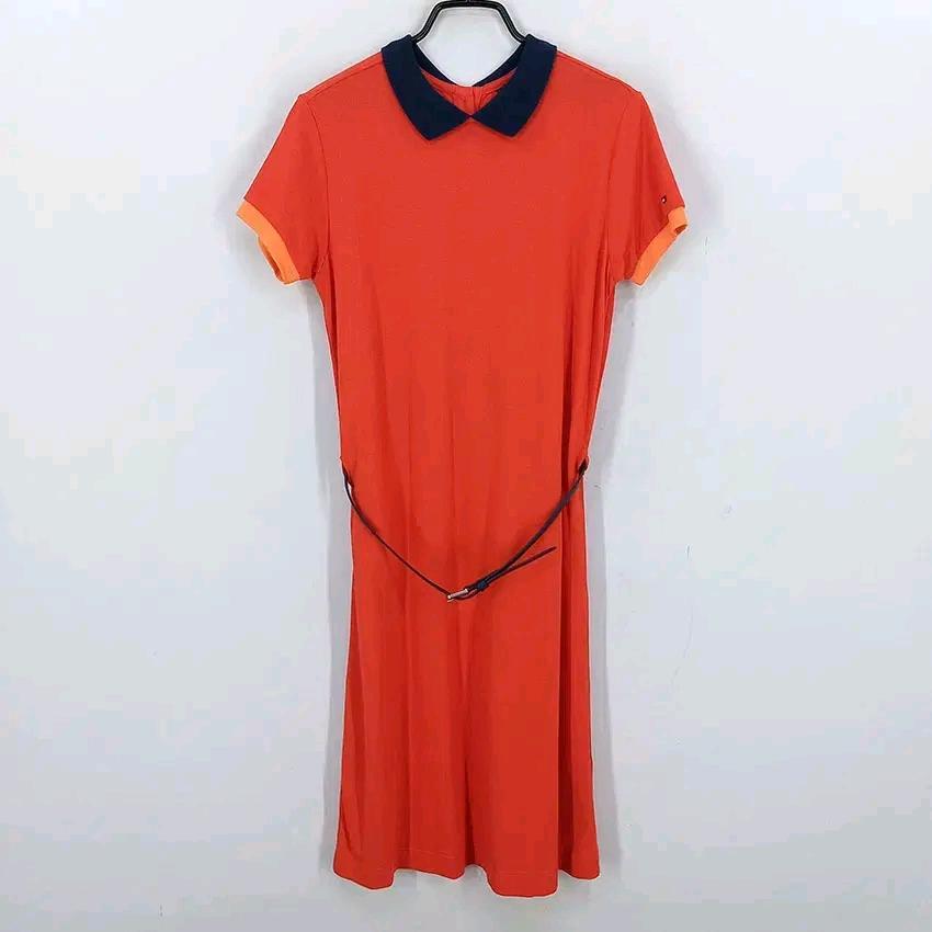 타미힐피거 여성 여름 홑겹 반팔원피스 다홍XS (HU45870) 2