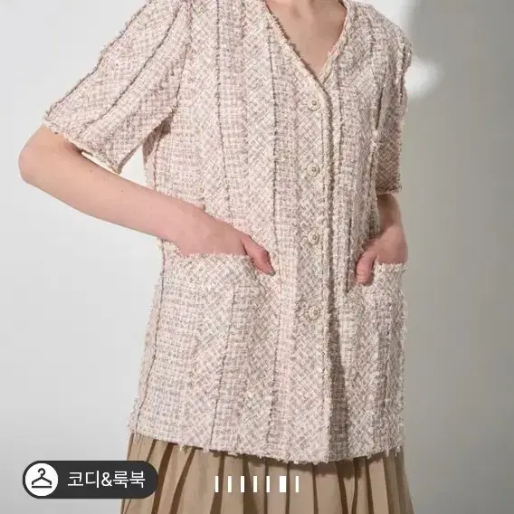 랑방부클 트위드 자켓 급처가 3