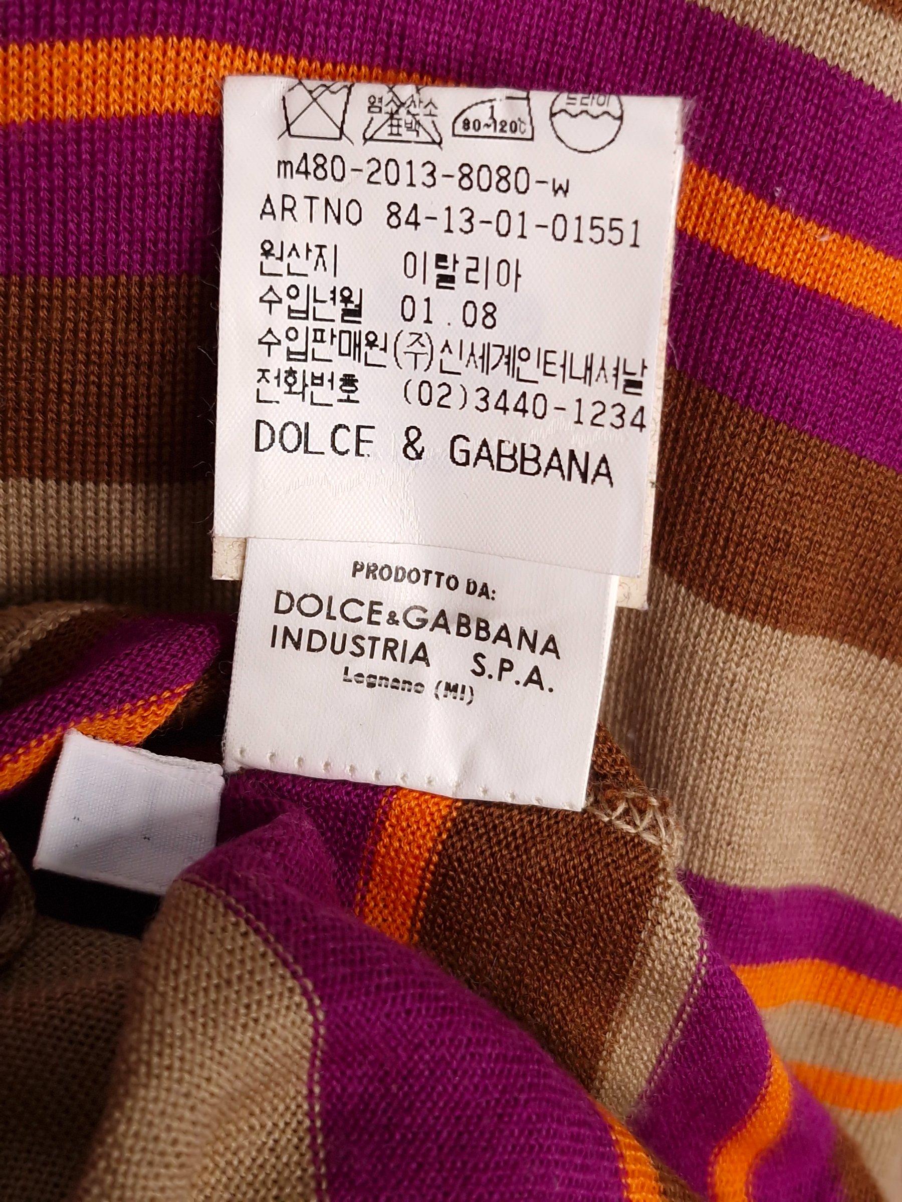 돌체앤가바나 DOLCE&GABBANA 스트라이프 터틀넥 니트 90 [A604] 6