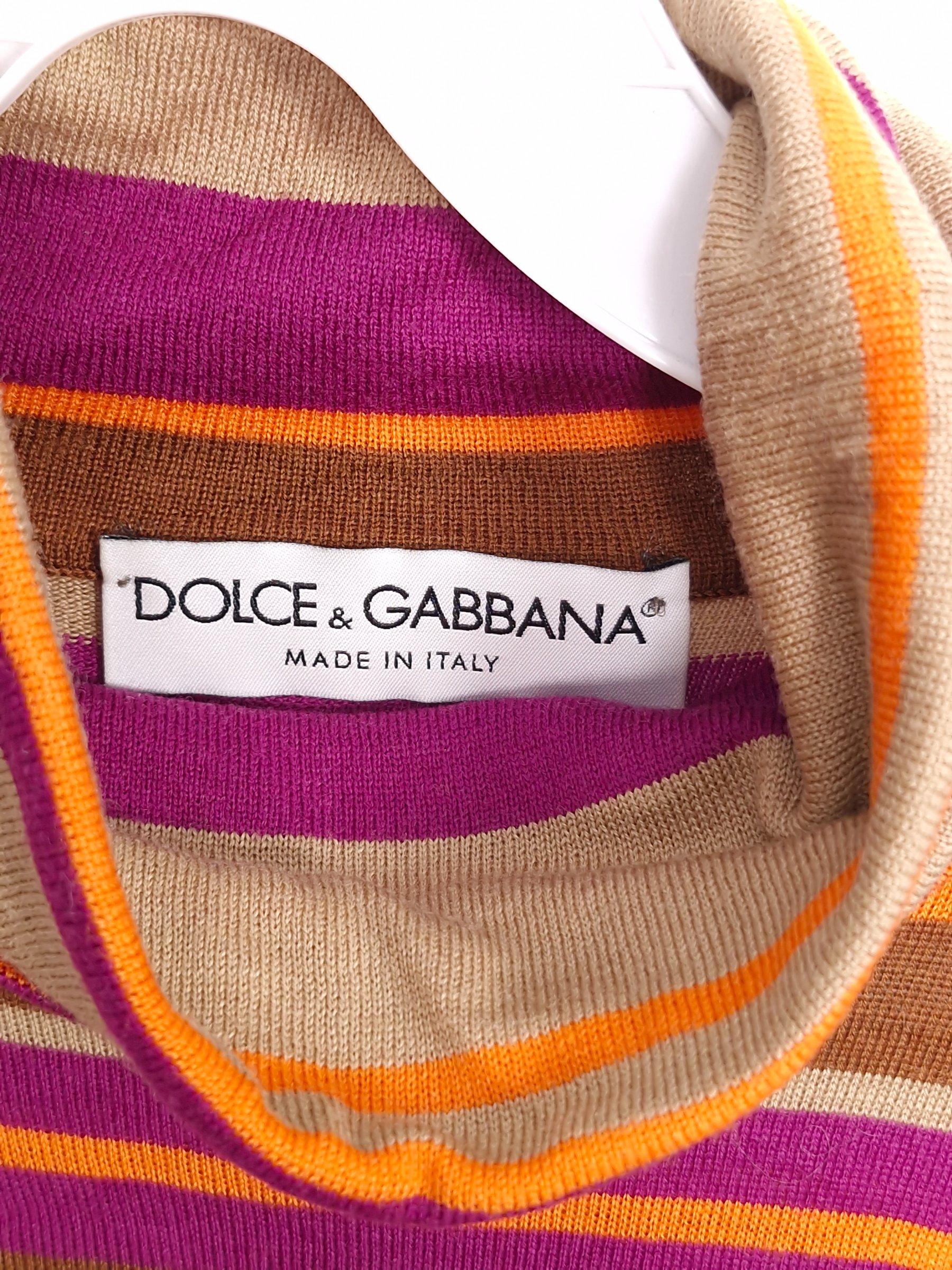 돌체앤가바나 DOLCE&GABBANA 스트라이프 터틀넥 니트 90 [A604] 4
