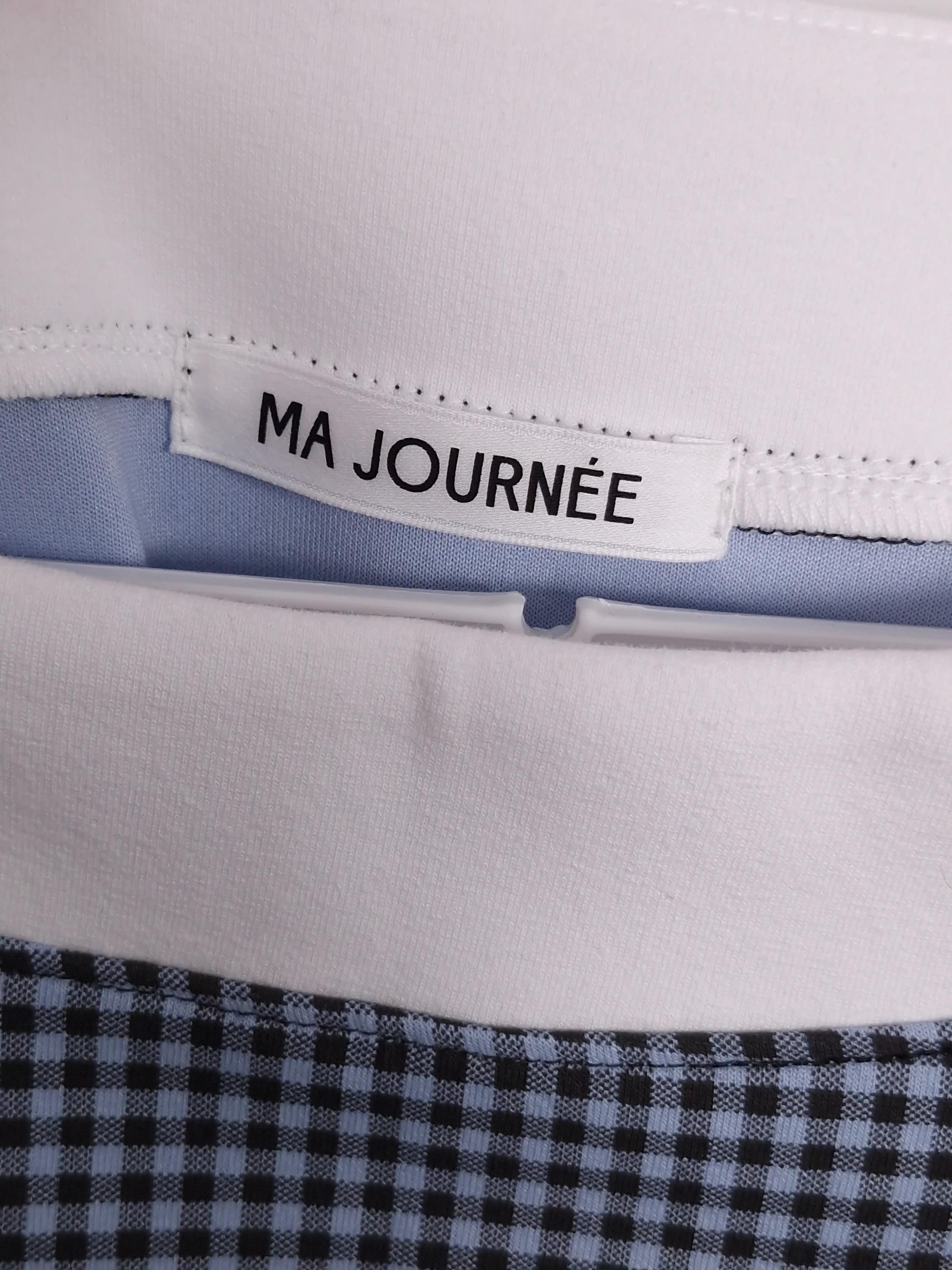 마조네 MA JOURNEE 블루 체크 미니 원피스 [A615] 3