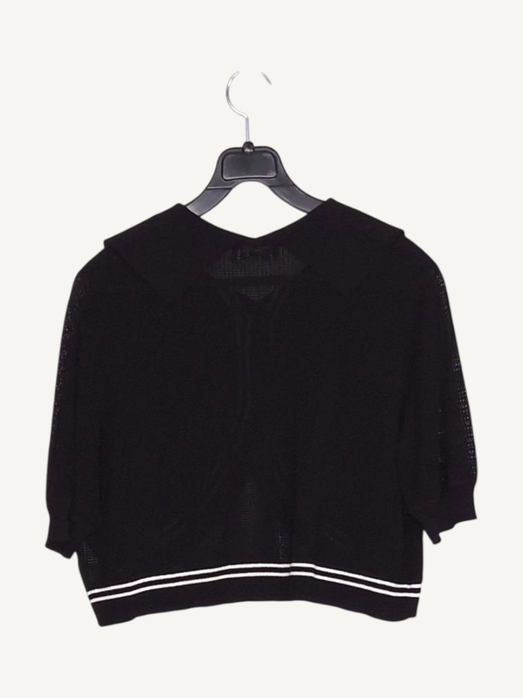 리에떼 Reete 카라 크롭 블랙 가디건 F [A619] 3