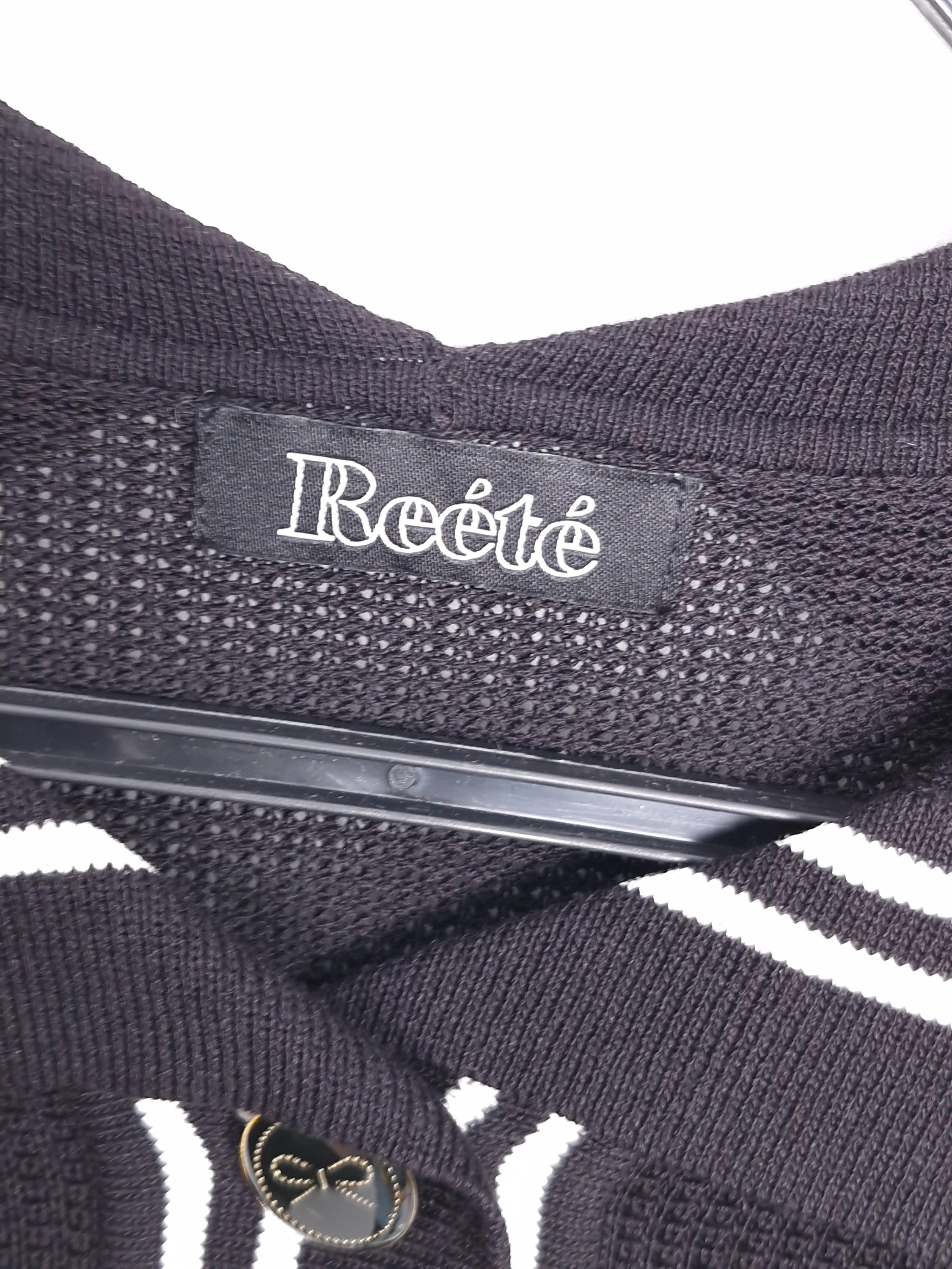 리에떼 Reete 카라 크롭 블랙 가디건 F [A619] 4