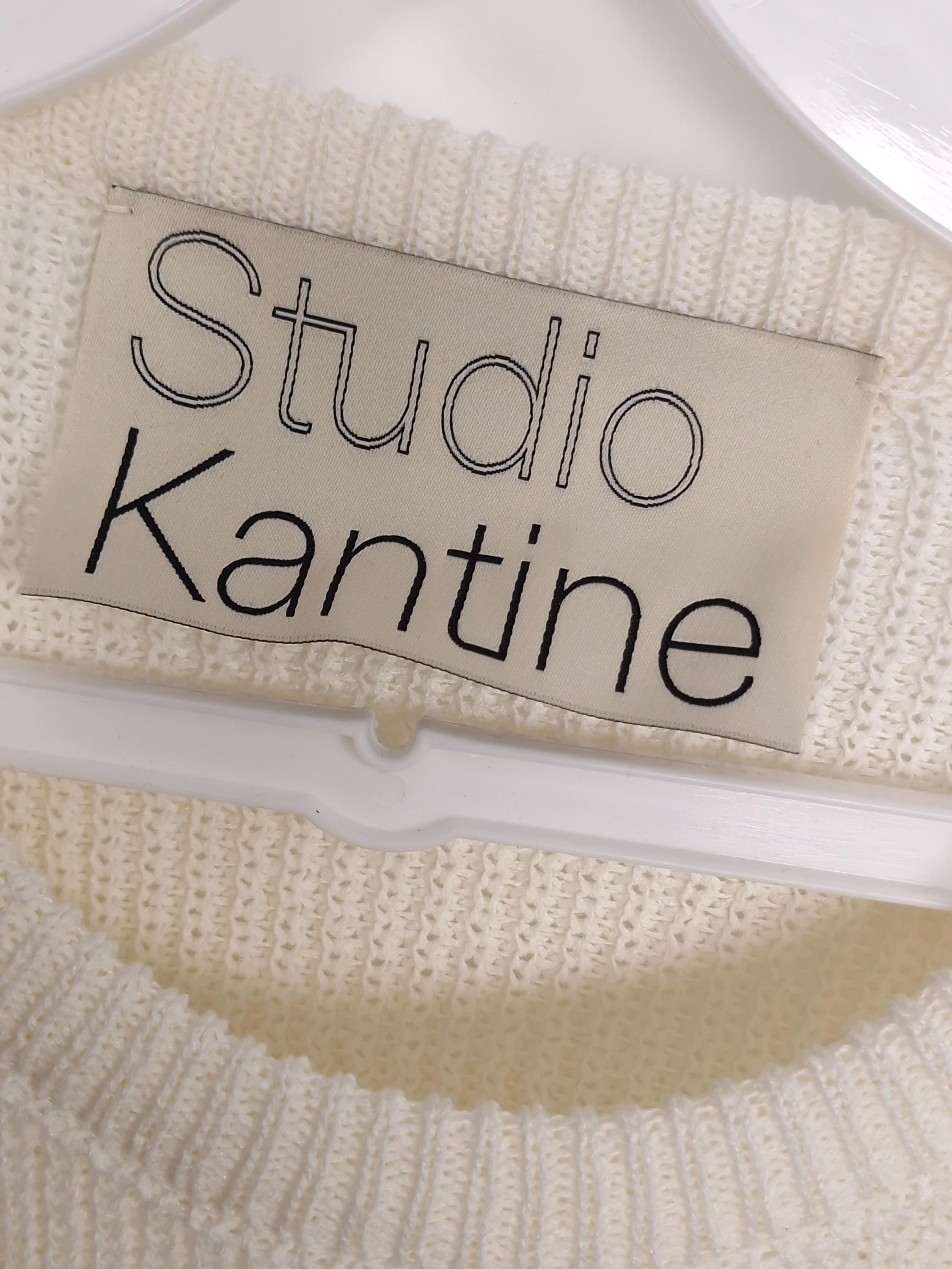 스튜디오칸틴 Studio Kantine 아이보리 트임 크롭 니트 F [A620] 4