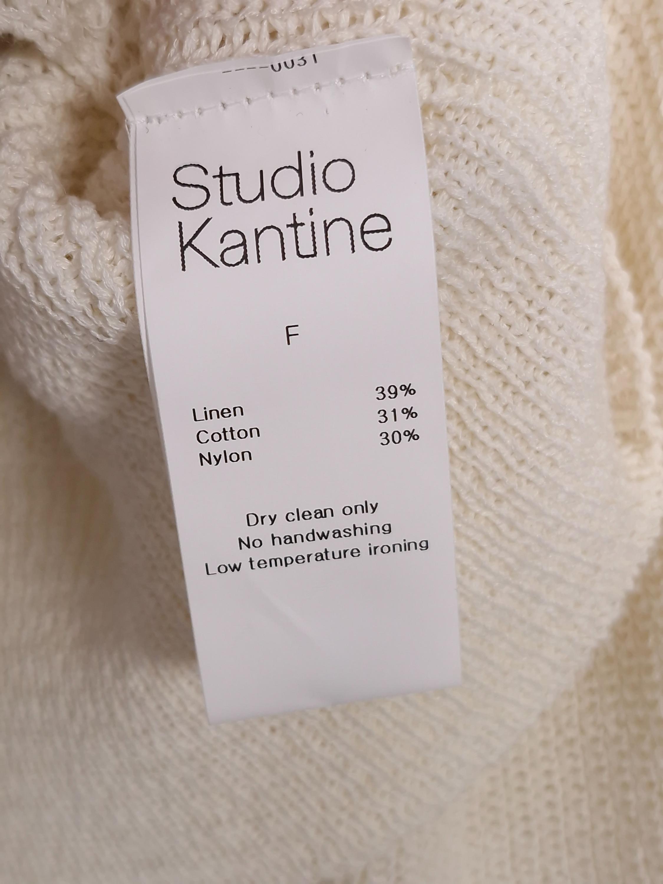 스튜디오칸틴 Studio Kantine 아이보리 트임 크롭 니트 F [A620] 5