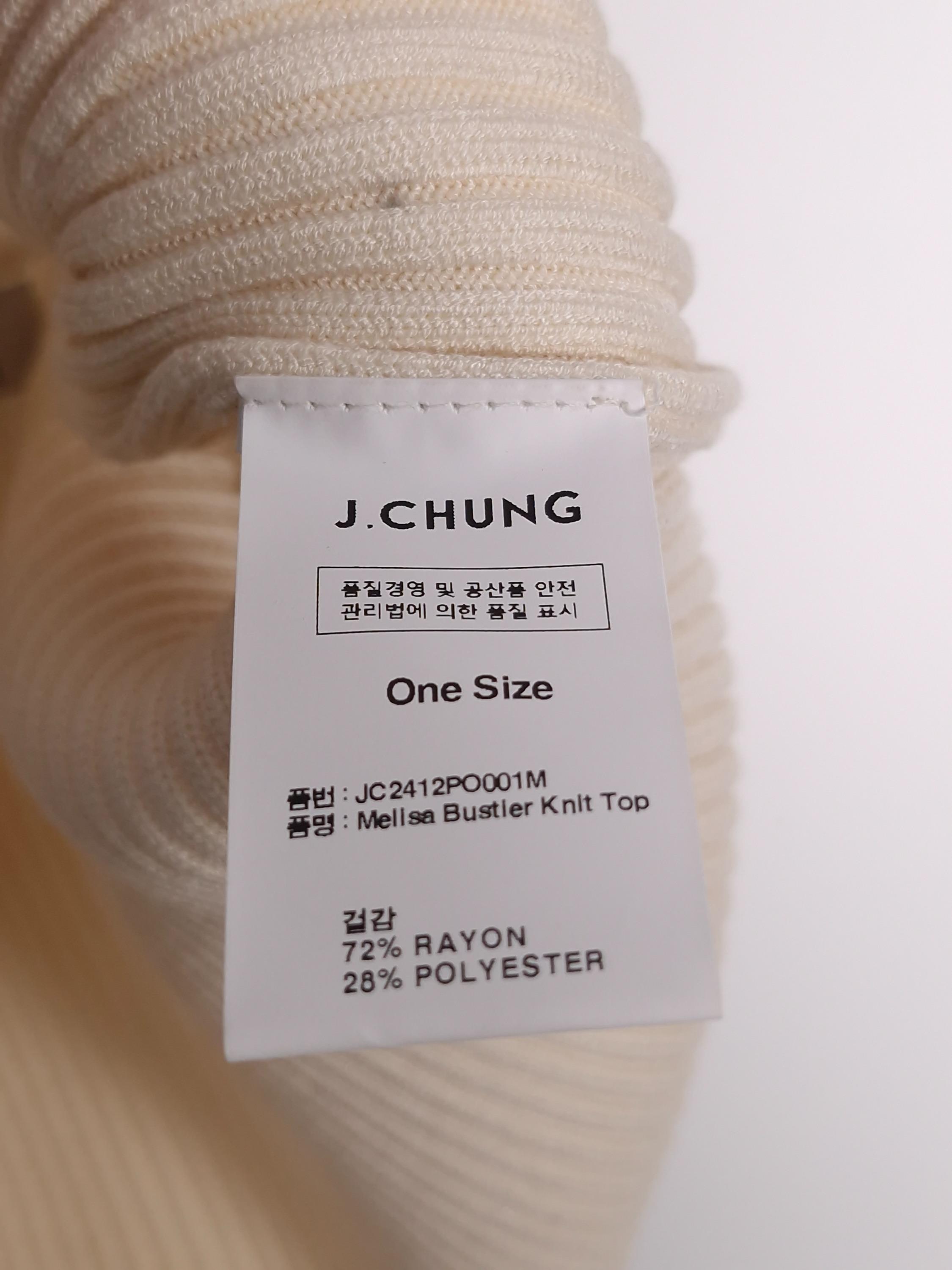 제이청 J.CHUNG 뷔스티에 민소매 니트 탑 One Size [A621] 5