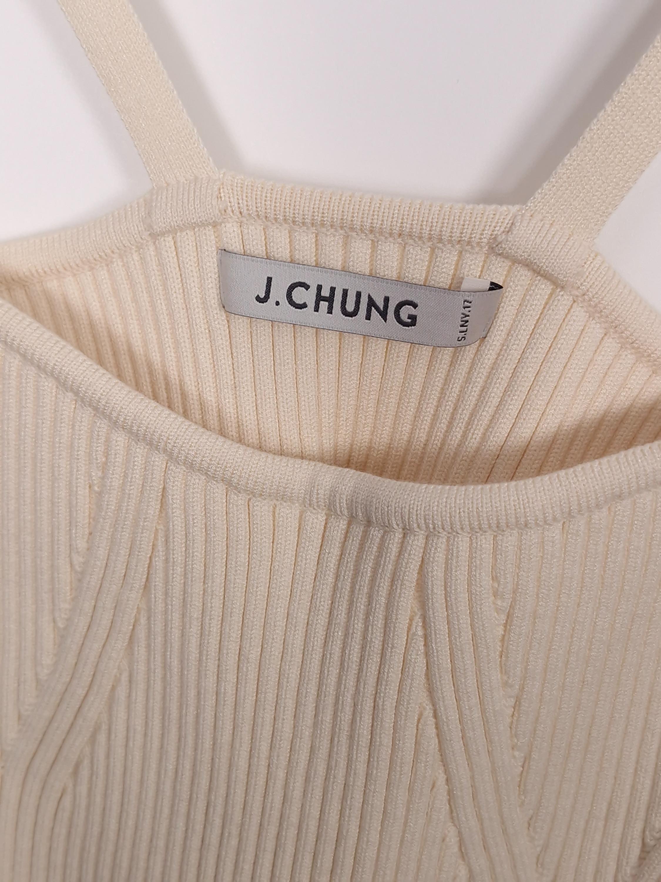 제이청 J.CHUNG 뷔스티에 민소매 니트 탑 One Size [A621] 4