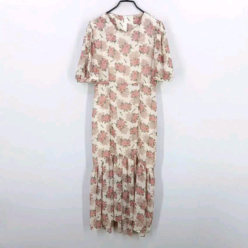아보카도 여성 여름 논포켓 반팔롱원피스 연베이지 (HU45875) 2
