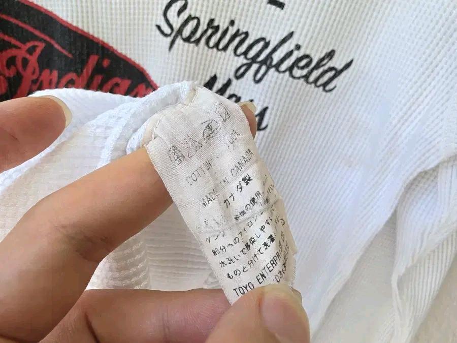 90s 인디언모터사이클 와플롱슬리브 (Made in Canada) 8