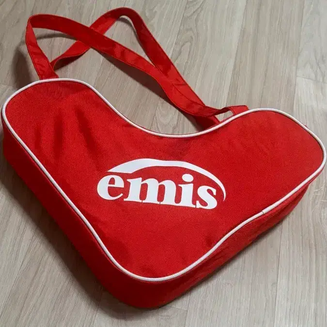 Emis 하트 숄더백 레드 8