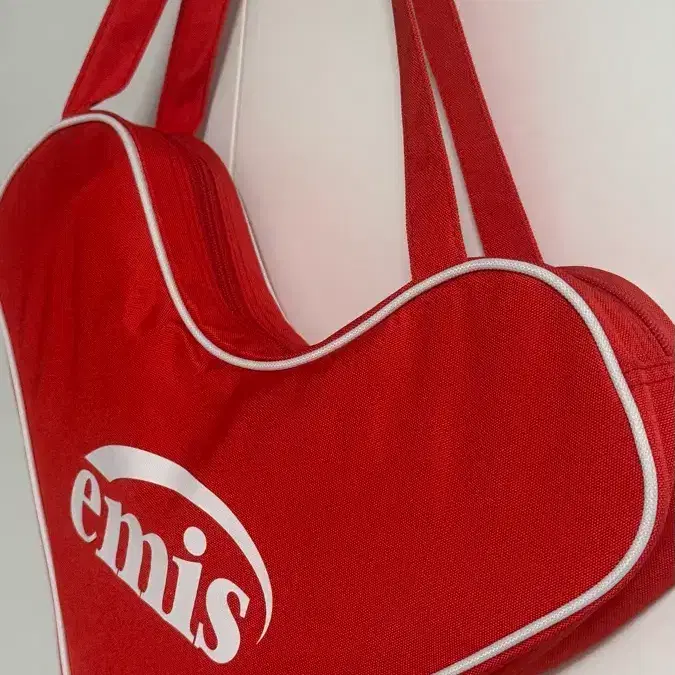 Emis 하트 숄더백 레드 7