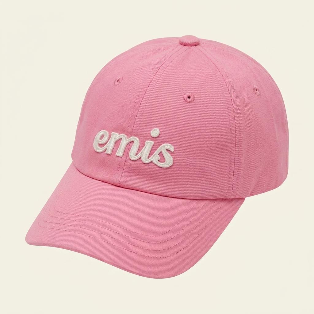 EMIS 이미스 아플리케 볼캡 모자 [핑크] 1