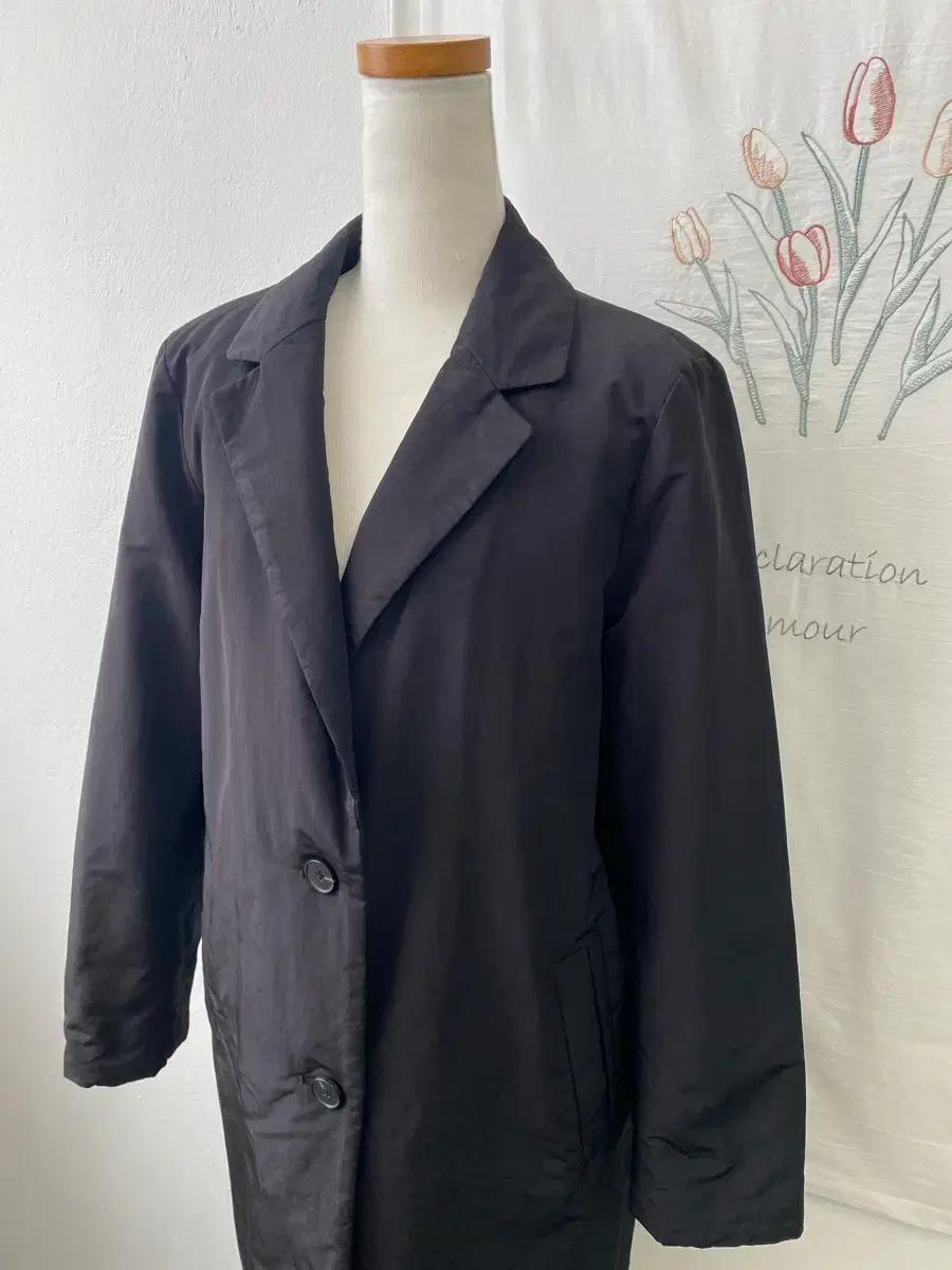 BCBG 미디 기장 여성용 심플 싱글 패딩 코트 5