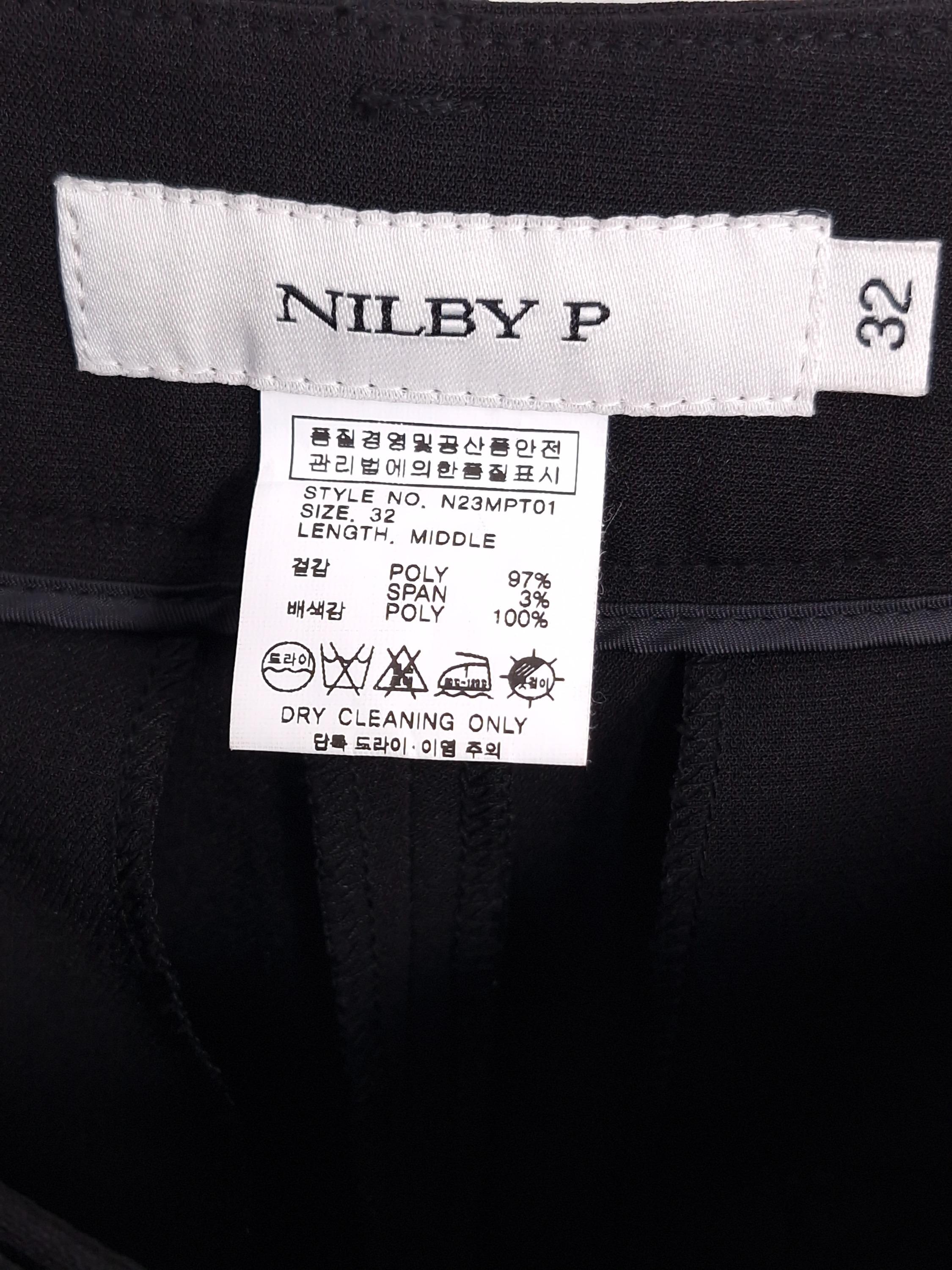 닐바이피 NILBY P 썸머 검정 슬랙스 32 [A643] 4