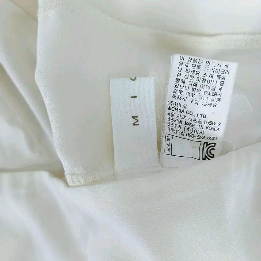 미샤 여 여름 프린팅 앞쉬폰이중 반팔블라우스 크림85(HU45943) 5