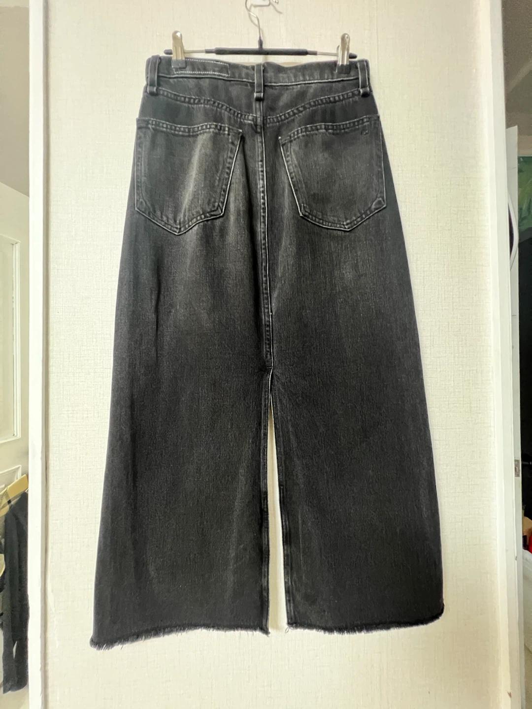 RAG & BONE 랙앤본 블랙 데님 롱 스커트 25 3
