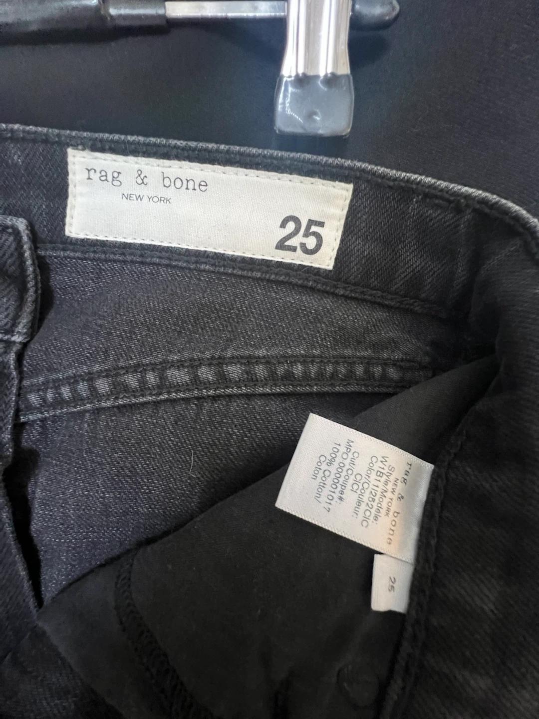 RAG & BONE 랙앤본 블랙 데님 롱 스커트 25 4